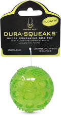 Durasqueak Dog Ball Toy, Interactive Dog Toys That Float and Squeaks for Playing, Fetching and Retrieving-Great Alternative to Traditional Tennis Balls Green 2.5 Inch | Bold Sound Effects Reward Play, a Fresh Alternative to Traditional Tennis Options, Keeps Pups Chasing and Retrieving Daily