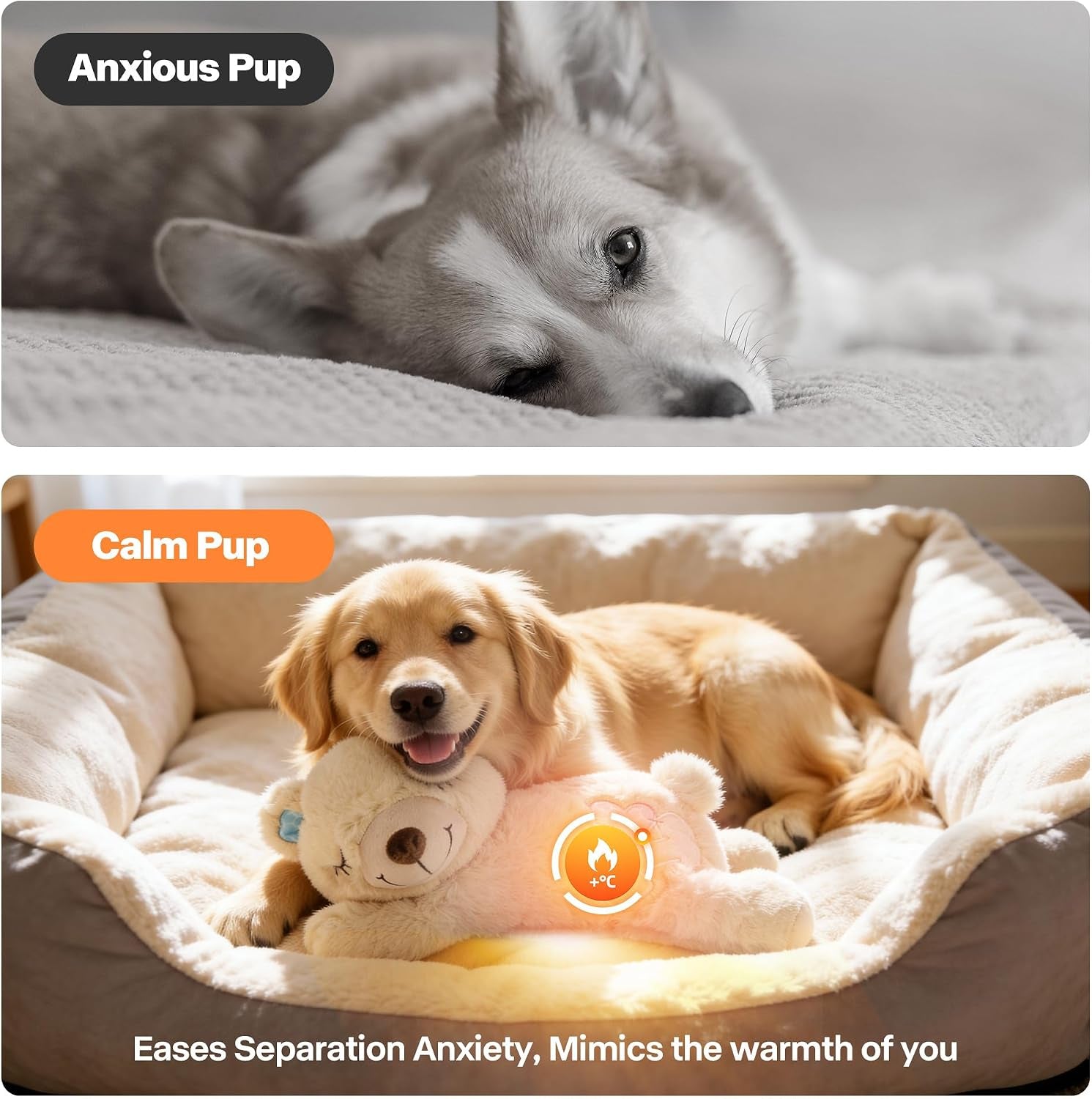 12-Pack Disposable Heat Packs,24-Hour Odorless Warmth for Heartbeat Plush Toys,Soothing Comfort for Anxious Pets