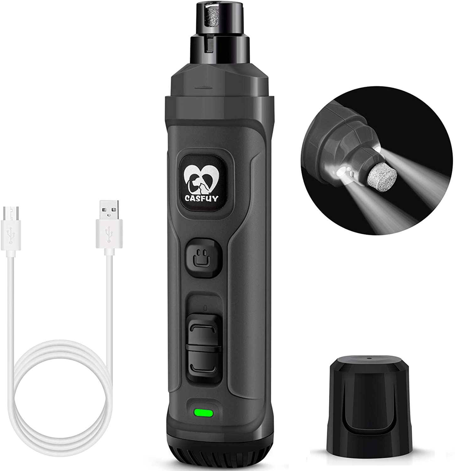 Electric Pet Nail Grinder with LED Light